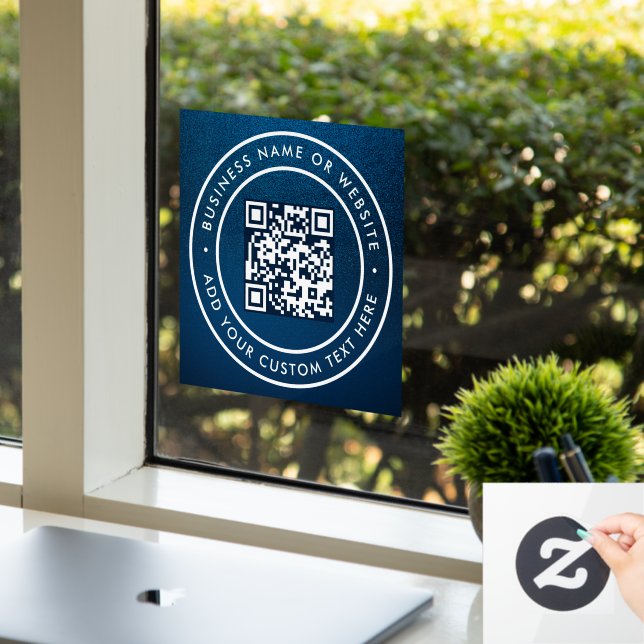 QR-Code | Minimale Scannierbarkeit Fensteraufkleber (Büro)