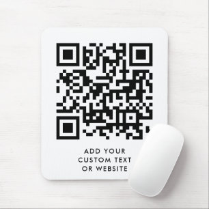QR-Code Minimalistisch Sauberer einfacher, benutze Mousepad