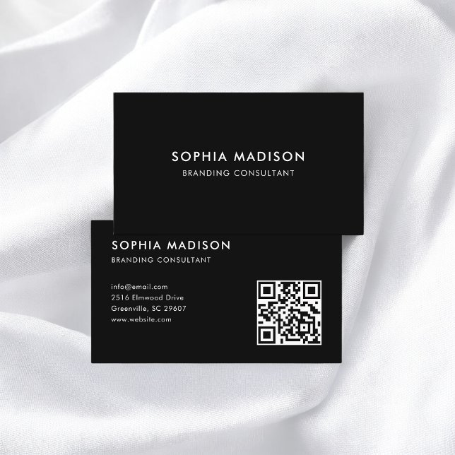 QR-Code Minimalistisch Visitenkarte (Von Creator hochgeladen)