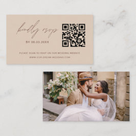 QR Code Minimalistische UAWG Wedding Website Begleitkarte