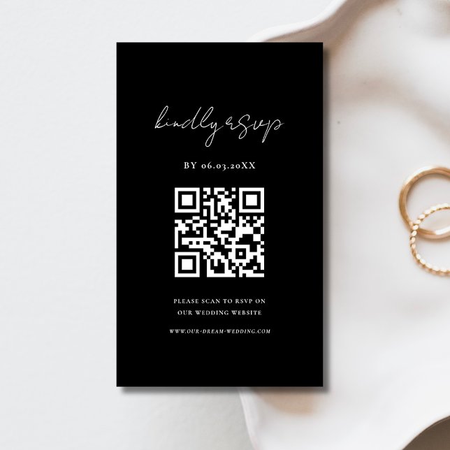 QR Code Minimalistische UAWG Wedding Website Begleitkarte (Von Creator hochgeladen)