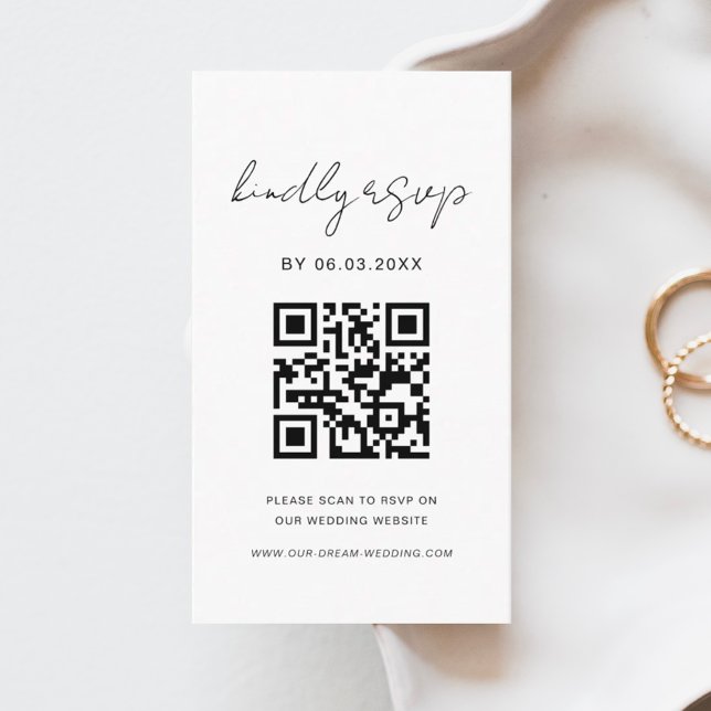 QR Code Minimalistische UAWG Wedding Website Begleitkarte (Von Creator hochgeladen)