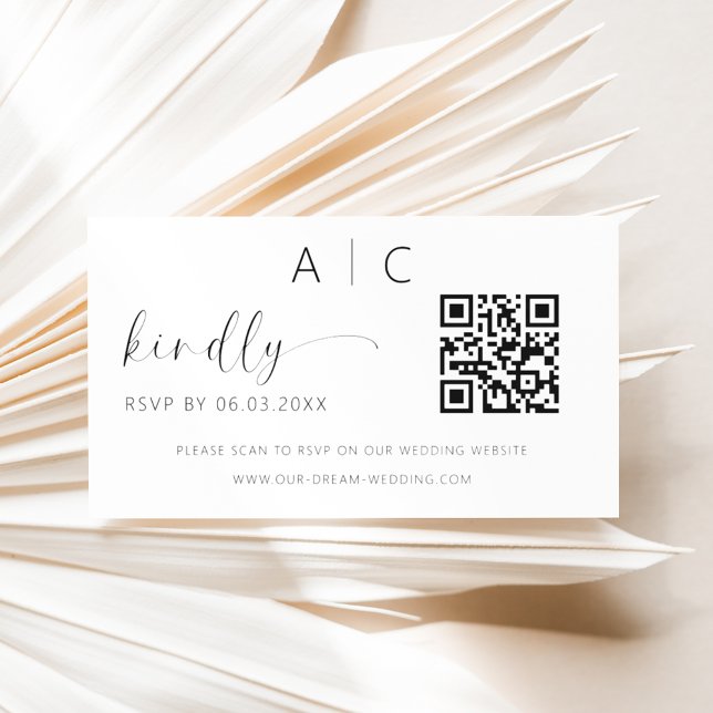 QR Code Minimalistische UAWG Wedding Website Begleitkarte (Von Creator hochgeladen)