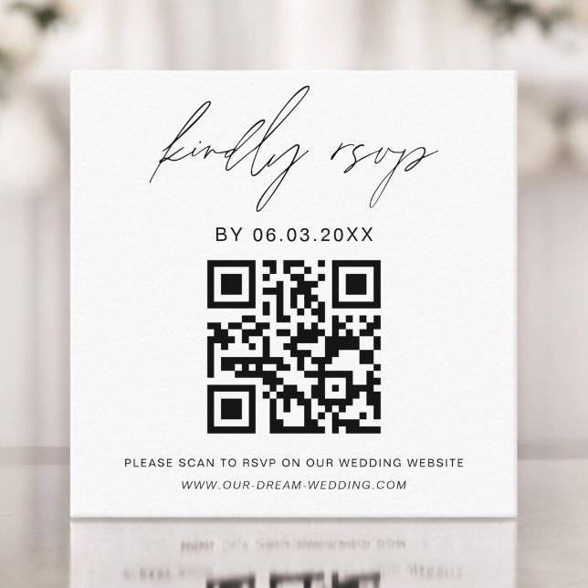 QR Code Minimalistische UAWG Wedding Website Begleitkarte (Von Creator hochgeladen)