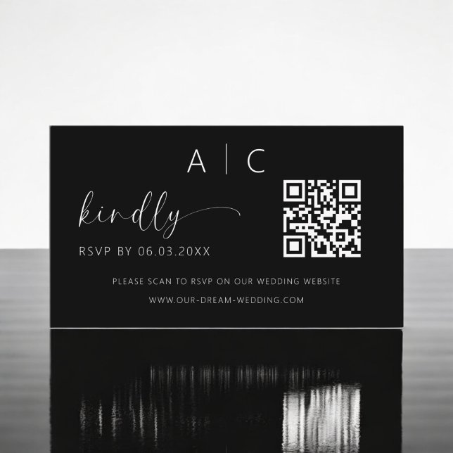 QR Code Minimalistische UAWG Wedding Website Begleitkarte (Von Creator hochgeladen)