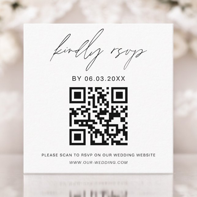 QR Code Minimalistische UAWG Wedding Website Begleitkarte (Von Creator hochgeladen)
