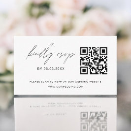 QR Code Minimalistische UAWG Wedding Website Begleitkarte