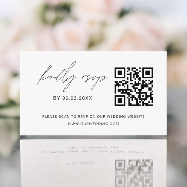 QR Code Minimalistische UAWG Wedding Website Begleitkarte (Von Creator hochgeladen)
