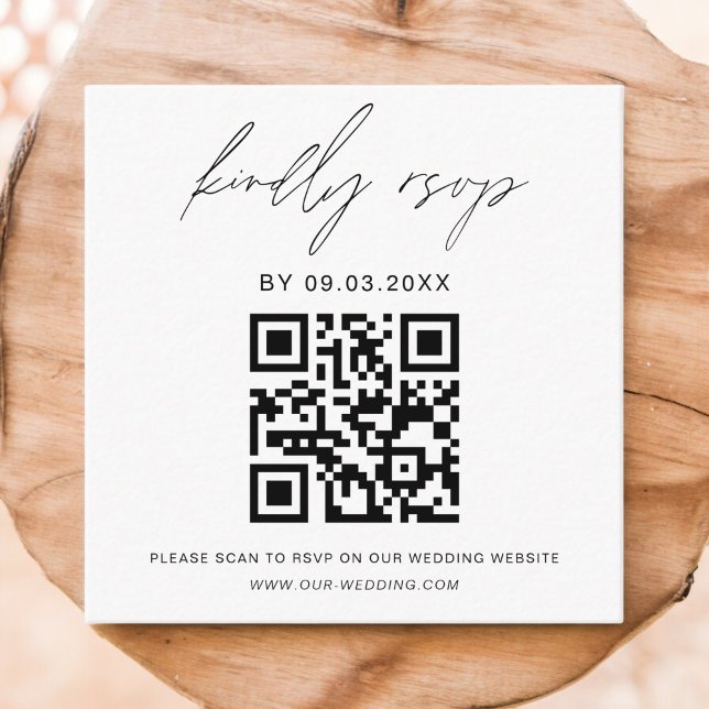 QR Code Minimalistische UAWG Wedding Website Begleitkarte (Von Creator hochgeladen)
