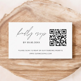 QR Code Minimalistische UAWG Wedding Website Begleitkarte