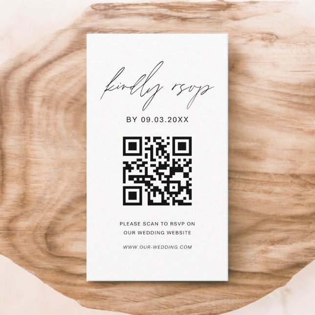 QR Code Minimalistische UAWG Wedding Website Begleitkarte (Von Creator hochgeladen)