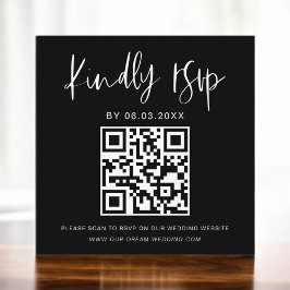QR Code Minimalistische UAWG Wedding Website Begleitkarte