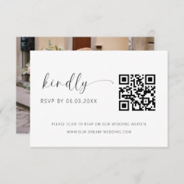 QR Code Minimalistische UAWG Wedding Website Begleitkarte
