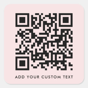 QR-Code   Minimalistisches Einfaches Scannen in Ro Quadratischer Aufkleber