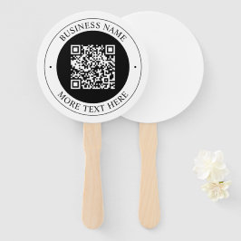 QR-Code mit bearbeitbarem kreisförmigem Text und G Fächer