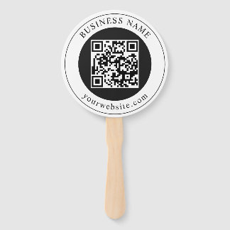 QR-Code mit editierbarem Firmennamen Fächer