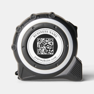 QR-Code mit editierbarem Firmennamen Maßband