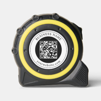 QR-Code mit editierbarem Firmennamen Maßband