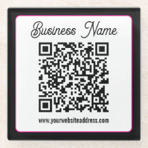 QR-Code mit kursorischer Handschrift