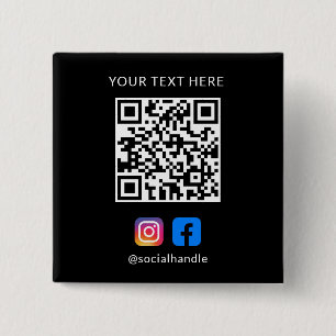 QR-Code mit Social Media-Icons Benutzerdefinierte  Button
