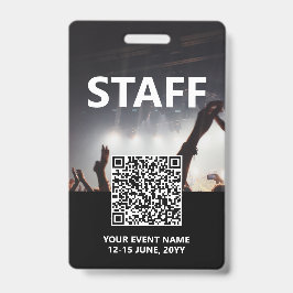 Qr-Code-Mitarbeiter Abzeichen Benutzerdefinierter  Ausweis
