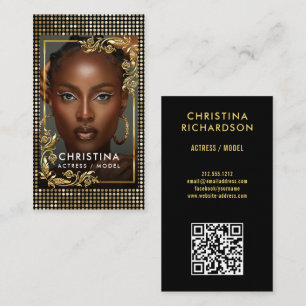 QR Code Models Tänzer Schauspielerin Fotograf Foto Visitenkarte