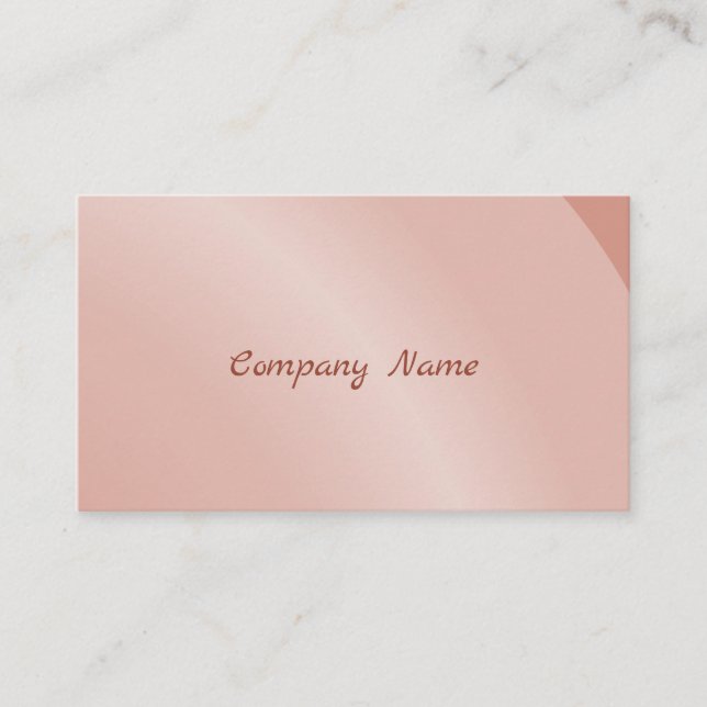 Qr Code Moderater Lachs Moderner Neat Schattierter Visitenkarte (Vorderseite)