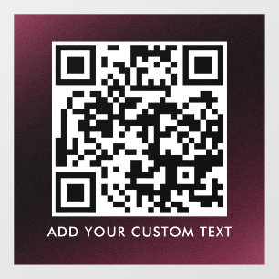 QR-Code   Modern Einfach Stylisch Scannbar  Fensteraufkleber