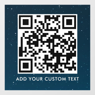 QR-Code   Modern Einfach Stylisch Scannbar  Fensteraufkleber