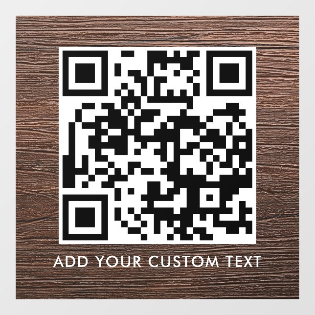 QR-Code | Modern Einfach Stylisch Scannbar  Fensteraufkleber (Blatt)