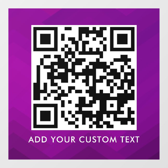 QR-Code | Modern Einfach Stylisch Scannbar  Fensteraufkleber (Blatt)