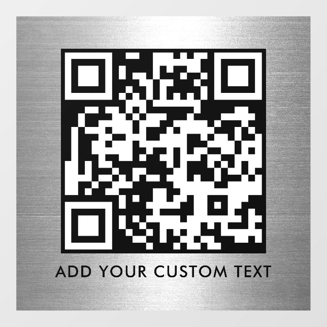 QR-Code | Modern Einfach Stylisch Scannbar  Fensteraufkleber (Blatt)