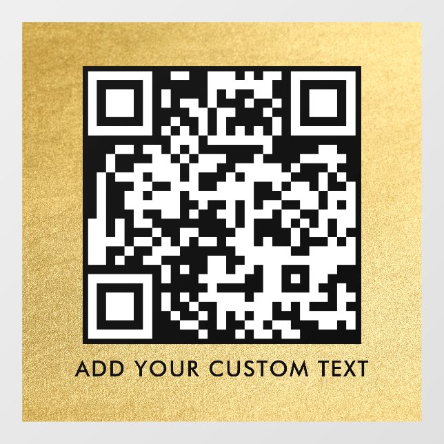 QR-Code | Modern Einfach Stylisch Scannbar  Fensteraufkleber (Blatt)