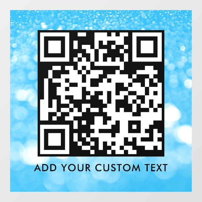 QR-Code | Modern Einfach Stylisch Scannbar  Fensteraufkleber (Blatt)