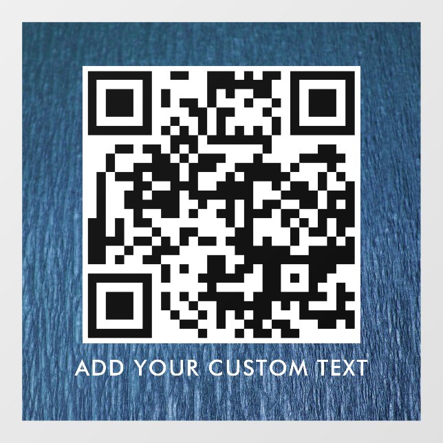 QR-Code | Modern Einfach Stylisch Scannbar  Fensteraufkleber (Blatt)