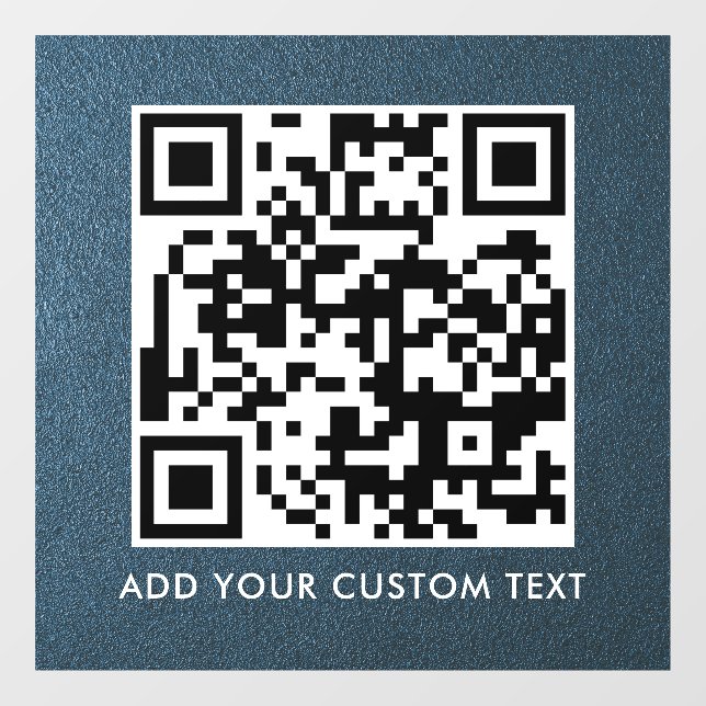 QR-Code | Modern Einfach Stylisch Scannbar  Fensteraufkleber (Blatt)
