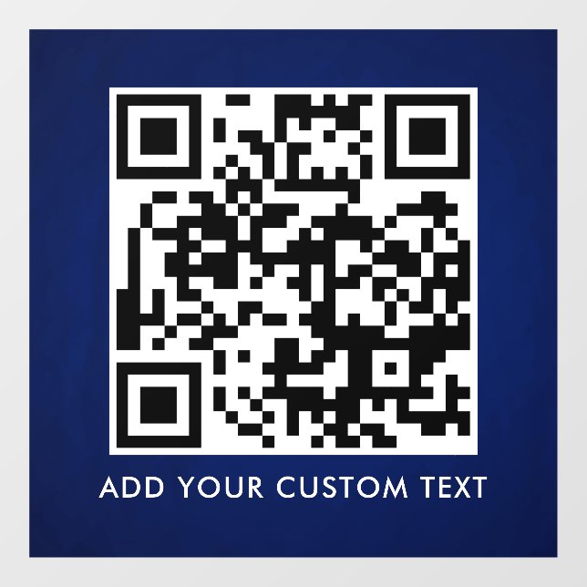 QR-Code | Modern Einfach Stylisch Scannbar  Fensteraufkleber (Blatt)