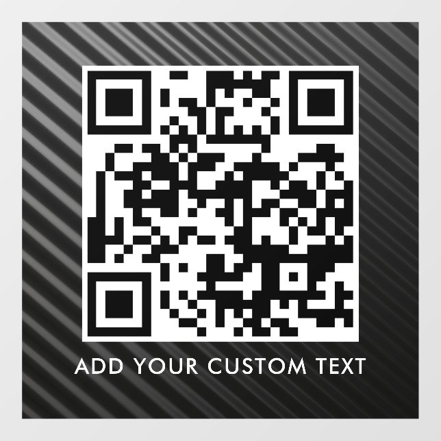 QR-Code | Modern Einfach Stylisch Scannbar  Fensteraufkleber (Blatt)
