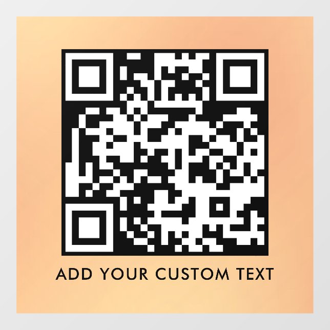 QR-Code | Modern Einfach Stylisch Scannbar  Fensteraufkleber (Blatt)