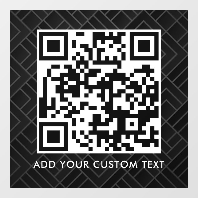 QR-Code | Modern Einfach Stylisch Scannbar  Fensteraufkleber (Blatt)