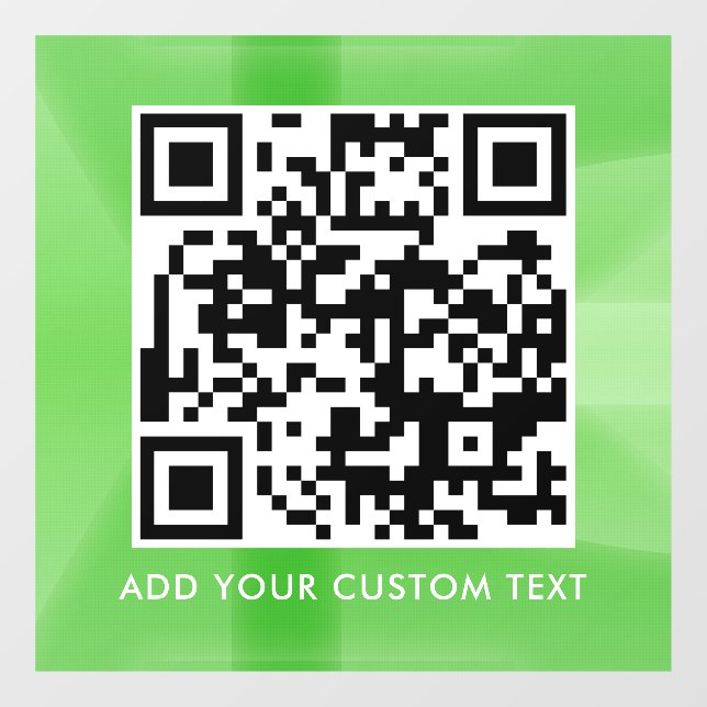 QR-Code | Modern Einfach Stylisch Scannbar  Fensteraufkleber (Blatt)