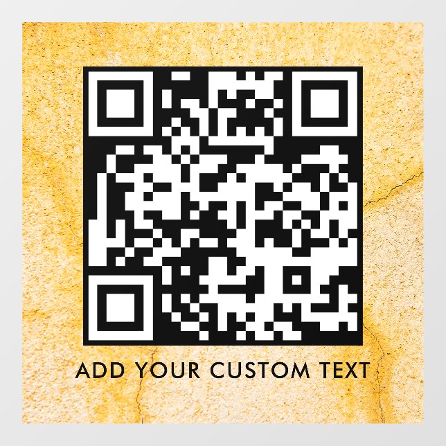 QR-Code | Modern Einfach Stylisch Scannbar  Fensteraufkleber (Blatt)