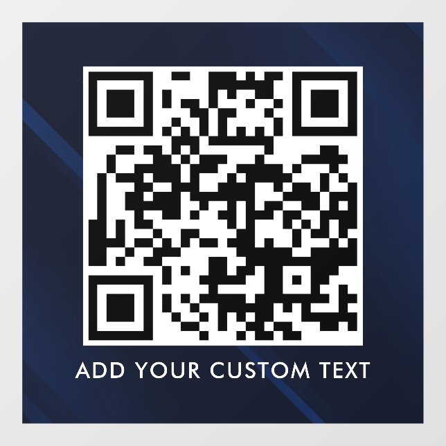 QR-Code | Modern Einfach Stylisch Scannbar  Fensteraufkleber (Blatt)