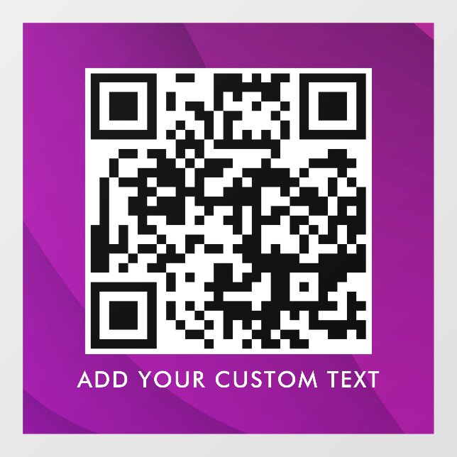 QR-Code | Modern Einfach Stylisch Scannbar  Fensteraufkleber (Blatt)