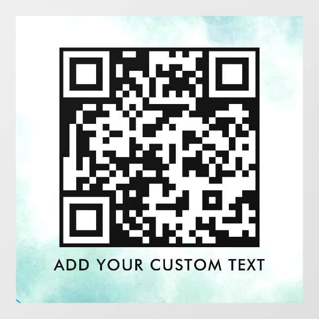 QR-Code | Modern Einfach Stylisch Scannbar  Fensteraufkleber (Blatt)