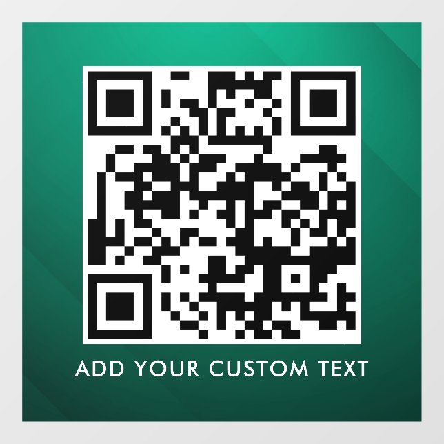 QR-Code | Modern Einfach Stylisch Scannbar  Fensteraufkleber (Blatt)