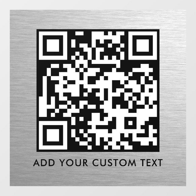 QR-Code | Modern Einfach Stylisch Scannbar  Fensteraufkleber (Blatt)