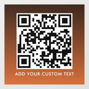 QR-Code   Modern Einfach Stylisch Scannbar  Fensteraufkleber