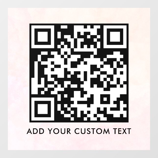 QR-Code | Modern Einfach Stylisch Scannbar  Fensteraufkleber (Blatt)