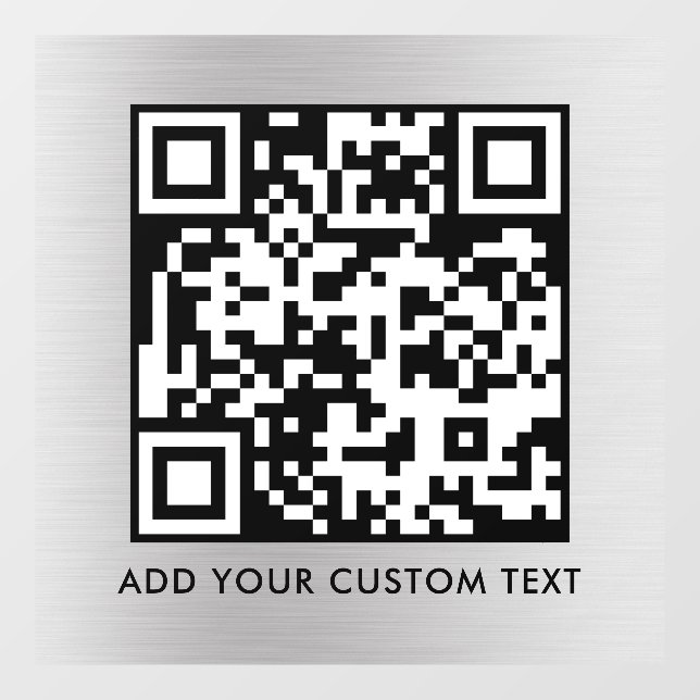 QR-Code | Modern Einfach Stylisch Scannbar  Fensteraufkleber (Blatt)
